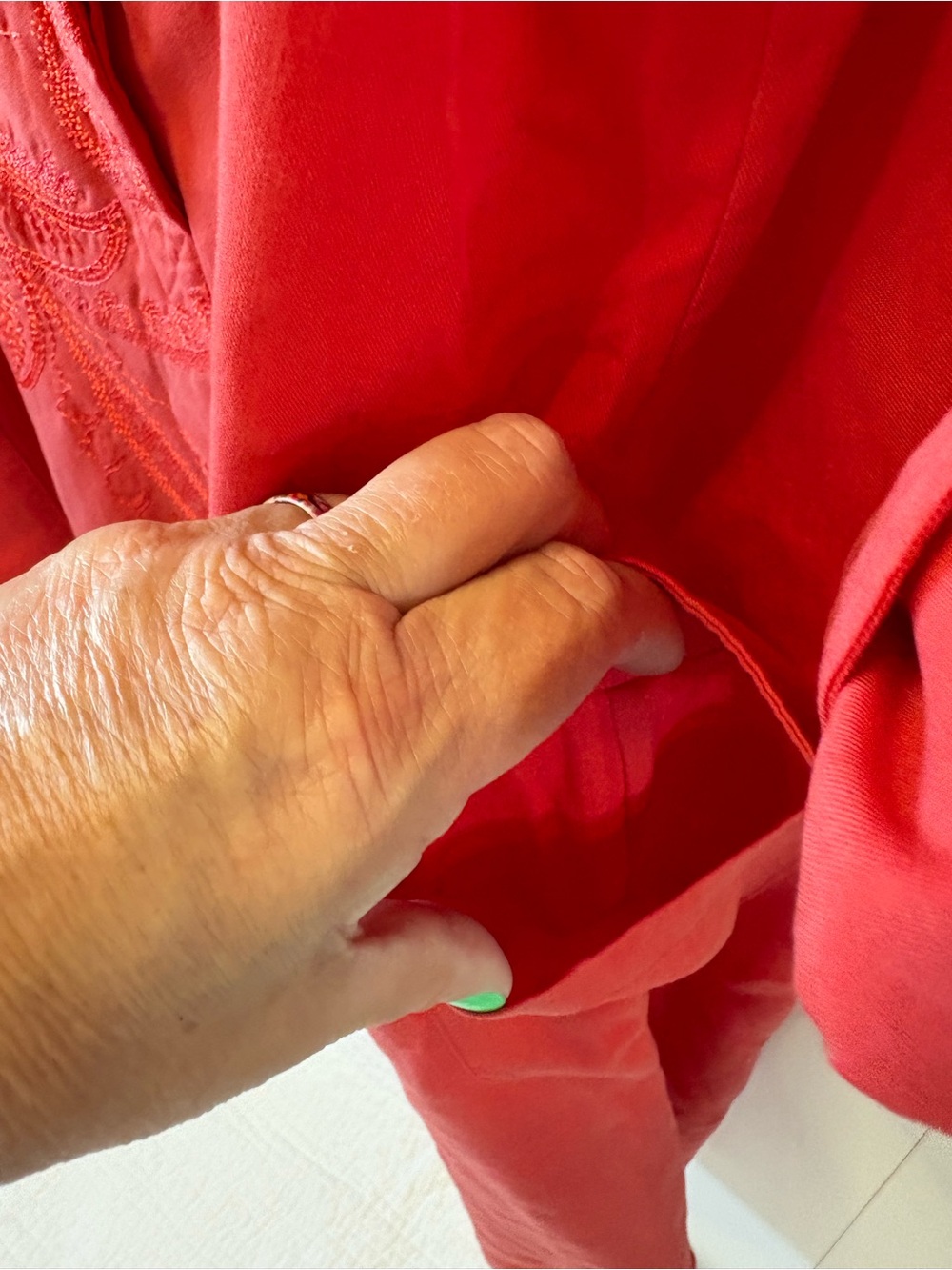 Soft Surroundings Embroidered Shirt Dress - Picture 7 of 11